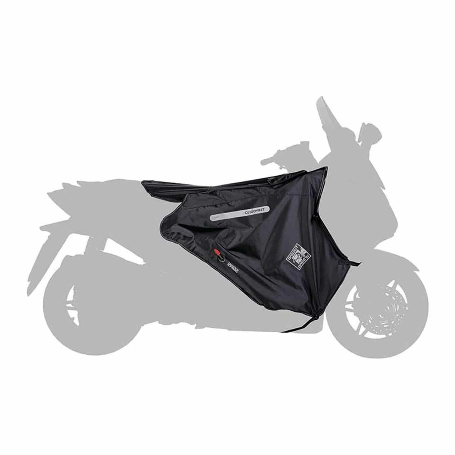 Manchon scooter/cyclo tucano neoprene noir avec stabilisateur